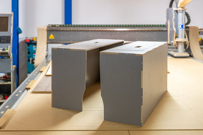 Radkastenverkleidung / Stauraum Holz Multiplex VW T5 / T6 LR/KR