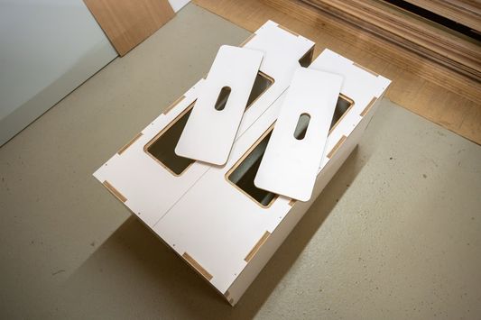 Radkastenverkleidung / Stauraum Holz Multiplex VW T5 / T6 LR/KR